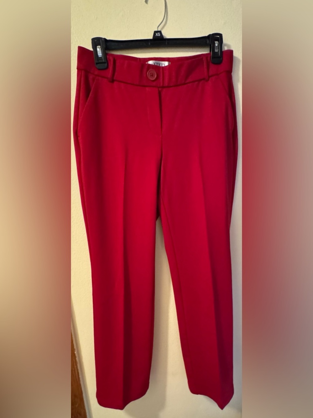 Red dress pants size PS for women by Kasper with Dry Clean Care Tag